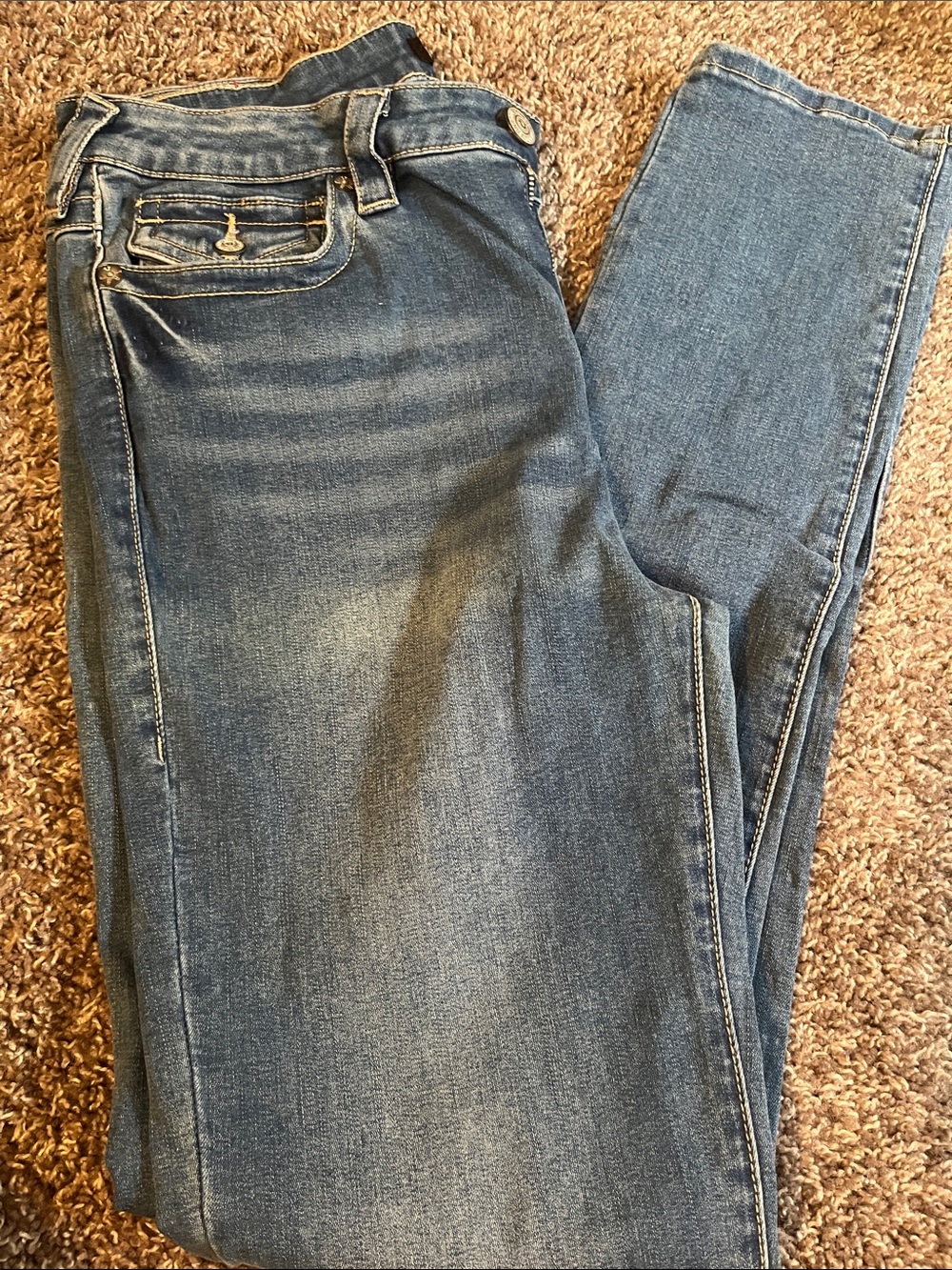 True Religion Women's Medium Blue Skinny Jeans